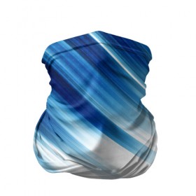 Бандана-труба 3D с принтом ABSTRACT BLUE в Петрозаводске, 100% полиэстер, ткань с особыми свойствами — Activecool | плотность 150‒180 г/м2; хорошо тянется, но сохраняет форму | abstract | blue | geometry | абстракция | геометрия | градиент | линии | синий