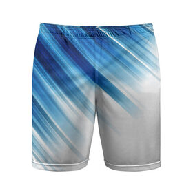 Мужские шорты 3D спортивные с принтом ABSTRACT BLUE в Петрозаводске,  |  | abstract | blue | geometry | абстракция | геометрия | градиент | линии | синий