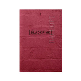 Обложка для паспорта матовая кожа с принтом BlackPink wall в Петрозаводске, натуральная матовая кожа | размер 19,3 х 13,7 см; прозрачные пластиковые крепления | Тематика изображения на принте: black  pink | blackpink | jennie | jisoo | k pop | lalisa | группа | к поп | корейская группа | розовый | черный