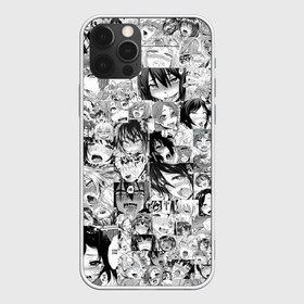 Чехол для iPhone 12 Pro Max с принтом AHEGAO | АХЕГАО в Петрозаводске, Силикон |  | ahegao | kawai | kowai | oppai | otaku | senpai | sugoi | waifu | yandere | ахегао | ковай | отаку | сенпай | яндере