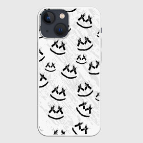 Чехол для iPhone 13 mini с принтом MARSHMELLO PATTERN в Петрозаводске,  |  | Тематика изображения на принте: dj | marshmello | usa | америка | клубная музыка | маршмелло | музыка | музыкант