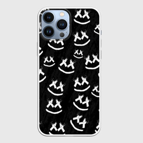 Чехол для iPhone 13 Pro Max с принтом MARSHMELLO PATTERN в Петрозаводске,  |  | Тематика изображения на принте: dj | marshmello | usa | америка | клубная музыка | маршмелло | музыка | музыкант