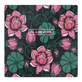 Магнитный плакат 3Х3 с принтом BlackPink в Петрозаводске, Полимерный материал с магнитным слоем | 9 деталей размером 9*9 см | black  pink | blackpink | jennie | jisoo | k pop | lalisa | группа | к поп | корейская группа | розовый | черный