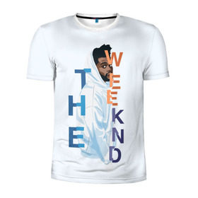 Мужская футболка 3D спортивная с принтом The Weeknd в Петрозаводске, 100% полиэстер с улучшенными характеристиками | приталенный силуэт, круглая горловина, широкие плечи, сужается к линии бедра | Тематика изображения на принте: the | weekend | weeknd | викенд | уикенд | уикнд