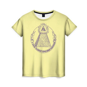Женская футболка 3D с принтом Всевидящее око в Петрозаводске, 100% полиэфир ( синтетическое хлопкоподобное полотно) | прямой крой, круглый вырез горловины, длина до линии бедер | eye | freemasonry | illuminati | secret | see | society | всевидящее | заговор | иллюминаты | ложа | масонская | масонство | общество | око | пирамида | просвещённые | тайное | теория