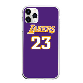 Чехол для iPhone 11 Pro матовый с принтом Lakers в Петрозаводске, Силикон |  | 