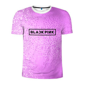 Мужская футболка 3D спортивная с принтом BlackPink в Петрозаводске, 100% полиэстер с улучшенными характеристиками | приталенный силуэт, круглая горловина, широкие плечи, сужается к линии бедра | 