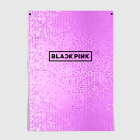 Постер с принтом BlackPink в Петрозаводске, 100% бумага
 | бумага, плотность 150 мг. Матовая, но за счет высокого коэффициента гладкости имеет небольшой блеск и дает на свету блики, но в отличии от глянцевой бумаги не покрыта лаком | 