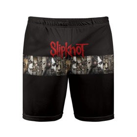 Мужские шорты 3D спортивные с принтом Slipknot в Петрозаводске,  |  | 