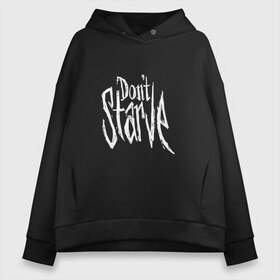 Женское худи Oversize хлопок с принтом DON`T STARVE в Петрозаводске, френч-терри — 70% хлопок, 30% полиэстер. Мягкий теплый начес внутри —100% хлопок | боковые карманы, эластичные манжеты и нижняя кромка, капюшон на магнитной кнопке | action | adventure | dont starve | gamer | player | twitch | игра