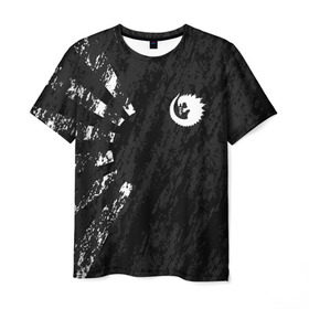 Мужская футболка 3D с принтом GODZILLA в Петрозаводске, 100% полиэфир | прямой крой, круглый вырез горловины, длина до линии бедер | comic con | godzilla | gojira | logo | годзилла | знаки | иероглифы | лого | монстр | фильм | чудовище
