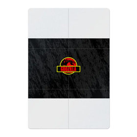 Магнитный плакат 2Х3 с принтом JURASSIC GODZILLA в Петрозаводске, Полимерный материал с магнитным слоем | 6 деталей размером 9*9 см | comic con | godzilla | gojira | logo | годзилла | знаки | иероглифы | лого | монстр | фильм | чудовище
