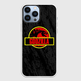 Чехол для iPhone 13 Pro Max с принтом JURASSIC GODZILLA | ГОДЗИЛЛА в Петрозаводске,  |  | Тематика изображения на принте: comic con | godzilla | gojira | logo | годзилла | знаки | иероглифы | лого | монстр | фильм | чудовище