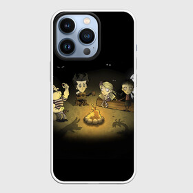 Чехол для iPhone 13 Pro с принтом Don’t Starve в Петрозаводске,  |  | Тематика изображения на принте: adventure | don’t | game | magic | science | starve | survival | together | willow | wilson | аристократ | венди | вместе | вольфганг | выживание | голодай | не | уиллоу | уилсон | учёный