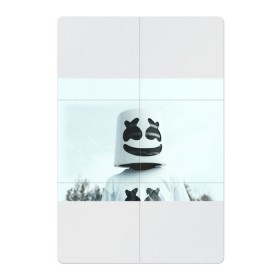 Магнитный плакат 2Х3 с принтом MARSHMELLO в Петрозаводске, Полимерный материал с магнитным слоем | 6 деталей размером 9*9 см | dj | marshmello | usa | америка | клубная музыка | маршмелло | музыка | музыкант