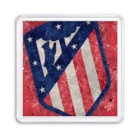 Магнит 55*55 с принтом ATLETICO MADRID в Петрозаводске, Пластик | Размер: 65*65 мм; Размер печати: 55*55 мм | atletico madrid | fc | football | football club | sport | атлетико мадрид | мадрид | спорт | спортивные | униформа | фирменные цвета | фк | футбол | футбольный клуб