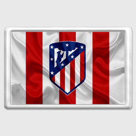 Магнит 45*70 с принтом ATLETICO MADRID в Петрозаводске, Пластик | Размер: 78*52 мм; Размер печати: 70*45 | atletico madrid | fc | football | football club | sport | атлетико мадрид | мадрид | спорт | спортивные | униформа | фирменные цвета | фк | футбол | футбольный клуб