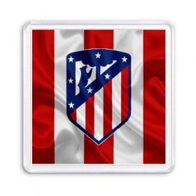 Магнит 55*55 с принтом ATLETICO MADRID в Петрозаводске, Пластик | Размер: 65*65 мм; Размер печати: 55*55 мм | atletico madrid | fc | football | football club | sport | атлетико мадрид | мадрид | спорт | спортивные | униформа | фирменные цвета | фк | футбол | футбольный клуб