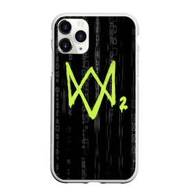 Чехол для iPhone 11 Pro матовый с принтом WATCH DOGS 2 в Петрозаводске, Силикон |  | action | ct os | fox | gamer | hacker | player | watch dogs | watch dogs 2 | знак лиса | хакер