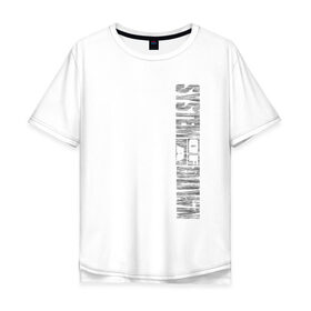 Мужская футболка хлопок Oversize с принтом System of a Down в Петрозаводске, 100% хлопок | свободный крой, круглый ворот, “спинка” длиннее передней части | Тематика изображения на принте: 