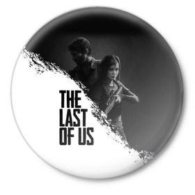 Значок с принтом THE LAST OF US в Петрозаводске,  металл | круглая форма, металлическая застежка в виде булавки | gamer | player | stels | the last of us | the last of us part 2 | бегун | джоэл | каннибалы | охотники | сталкер | топляк | цикады | щелкун | элли