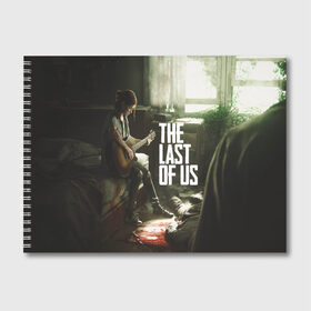 Альбом для рисования с принтом THE LAST OF US в Петрозаводске, 100% бумага
 | матовая бумага, плотность 200 мг. | gamer | player | stels | the last of us | the last of us part 2 | бегун | джоэл | каннибалы | охотники | сталкер | топляк | цикады | щелкун | элли