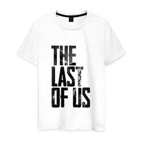 Мужская футболка хлопок с принтом THE LAST OF US в Петрозаводске, 100% хлопок | прямой крой, круглый вырез горловины, длина до линии бедер, слегка спущенное плечо. | 