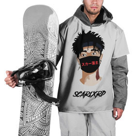 Накидка на куртку 3D с принтом Scarlxrd в Петрозаводске, 100% полиэстер |  | band | rap | rapper | scarlord | scarlxrd | scxrlord | в маске | лорд | рэп | рэпер | рэппер | скар | скарлорд | скрим