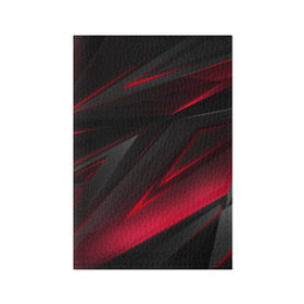Обложка для паспорта матовая кожа с принтом GEOMETRY STRIPES в Петрозаводске, натуральная матовая кожа | размер 19,3 х 13,7 см; прозрачные пластиковые крепления | abstraction | geometry | hexagon | neon | paints | stripes | texture | triangle | абстракция | брызги | геометрия | краски | красный | линии | неон | неоновый | полосы | соты | текстура | фигуры | черный