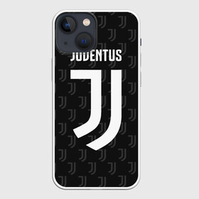 Чехол для iPhone 13 mini с принтом Juventus FC Pattern в Петрозаводске,  |  | Тематика изображения на принте: juventus | pattern | паттерн | форма | футбольная | юва | ювентус