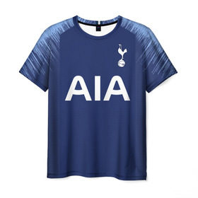 Мужская футболка 3D с принтом Tottenham away 18-19 в Петрозаводске, 100% полиэфир | прямой крой, круглый вырез горловины, длина до линии бедер | hotspur | тоттенхэм | тоттэнхэм | форма | хотспур