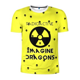 Мужская футболка 3D спортивная с принтом Imagine Dragons radioactive в Петрозаводске, 100% полиэстер с улучшенными характеристиками | приталенный силуэт, круглая горловина, широкие плечи, сужается к линии бедра | dragons | evolve | imagines | imagining | radioactive | вообрази драконов | имеджин драгонс | рок | хит