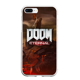 Чехол для iPhone 7Plus/8 Plus матовый с принтом DOOM Eternal в Петрозаводске, Силикон | Область печати: задняя сторона чехла, без боковых панелей | doom | doomguy | slayer | вечный | дум | думгай | палач рока