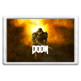 Магнит 45*70 с принтом DOOM 2016 в Петрозаводске, Пластик | Размер: 78*52 мм; Размер печати: 70*45 | 