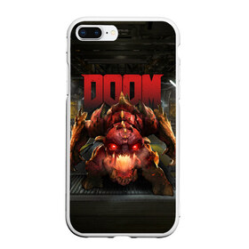 Чехол для iPhone 7Plus/8 Plus матовый с принтом DOOM Pinky в Петрозаводске, Силикон | Область печати: задняя сторона чехла, без боковых панелей | 