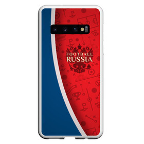 Чехол для Samsung Galaxy S10 с принтом Football Russia в Петрозаводске, Силикон | Область печати: задняя сторона чехла, без боковых панелей | football | russia | вперед | герб | мяч | россии | россия | сборная | форма | футбол | чемпионат