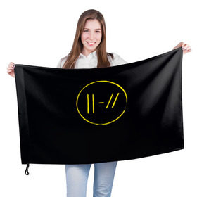 Флаг 3D с принтом twenty one pilots / trench 3D в Петрозаводске, 100% полиэстер | плотность ткани — 95 г/м2, размер — 67 х 109 см. Принт наносится с одной стороны | 21 pilots | пилоты