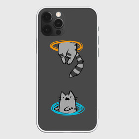 Чехол для iPhone 12 Pro Max с принтом Кот в Портале в Петрозаводске, Силикон |  | cat | cats | game | games | portal | tail | valve | в портале | вэльв | игра | игры | кот | коты | кошка | кошки | портал | хвост