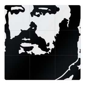 Магнитный плакат 3Х3 с принтом Фидель Кастро в Петрозаводске, Полимерный материал с магнитным слоем | 9 деталей размером 9*9 см | Тематика изображения на принте: 