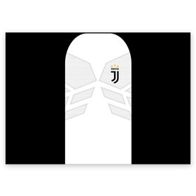 Поздравительная открытка с принтом JUVENTUS SPORT в Петрозаводске, 100% бумага | плотность бумаги 280 г/м2, матовая, на обратной стороне линовка и место для марки
 | Тематика изображения на принте: cr7 | fc | football | football club | juve | juventus | ronaldo | sport | роналдо | спорт | спортивные | униформа | фирменные цвета | фк | футбол | футбольный клуб | ювентус