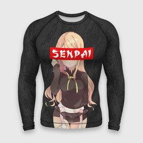 Мужской рашгард 3D с принтом SENPAI (В ЦВЕТЕ) в Петрозаводске,  |  | ahegao | kawai | kowai | oppai | otaku | senpai | sugoi | waifu | yandere | ахегао | ковай | отаку | сенпай | яндере