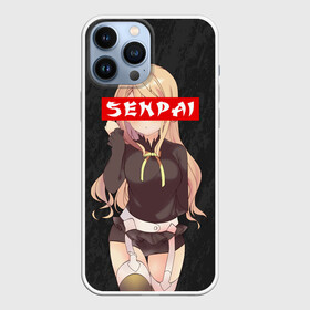 Чехол для iPhone 13 Pro Max с принтом SENPAI (В ЦВЕТЕ) в Петрозаводске,  |  | ahegao | kawai | kowai | oppai | otaku | senpai | sugoi | waifu | yandere | ахегао | ковай | отаку | сенпай | яндере