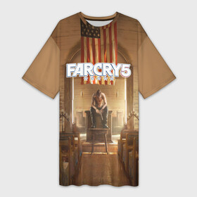 Платье-футболка 3D с принтом Far Cry 5 в Петрозаводске,  |  | 