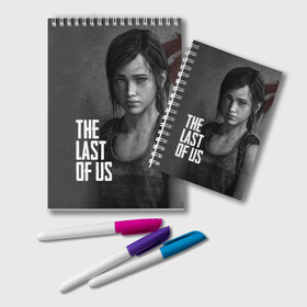 Блокнот с принтом THE LAST OF US в Петрозаводске, 100% бумага | 48 листов, плотность листов — 60 г/м2, плотность картонной обложки — 250 г/м2. Листы скреплены удобной пружинной спиралью. Цвет линий — светло-серый
 | gamer | player | stels | the last of us | the last of us part 2 | бегун | джоэл | каннибалы | охотники | сталкер | топляк | цикады | щелкун | элли