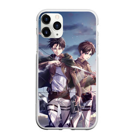 Чехол для iPhone 11 Pro матовый с принтом Levi and Eren в Петрозаводске, Силикон |  | anime | attack on titan | аниме | атака титанов