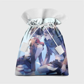 Подарочный 3D мешок с принтом Левай и Микаса в Петрозаводске, 100% полиэстер | Размер: 29*39 см | Тематика изображения на принте: anime | attack on titan | леви
