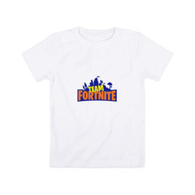 Детская футболка хлопок с принтом Fortnite Team в Петрозаводске, 100% хлопок | круглый вырез горловины, полуприлегающий силуэт, длина до линии бедер | Тематика изображения на принте: 