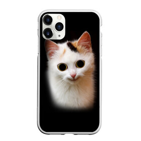 Чехол для iPhone 11 Pro Max матовый с принтом Котик в Петрозаводске, Силикон |  | Тематика изображения на принте: глаза большие | кот | котенок | кошка | мордочка | смешной