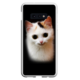 Чехол для Samsung S10E с принтом Котик в Петрозаводске, Силикон | Область печати: задняя сторона чехла, без боковых панелей | Тематика изображения на принте: глаза большие | кот | котенок | кошка | мордочка | смешной