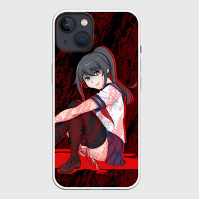 Чехол для iPhone 13 с принтом YANDERE в Петрозаводске,  |  | ahegao | anime | kawai | kowai | otaku | senpai | sugoi | waifu | weeaboo | yandere | аниме | ахегао | вайфу | виабу | каваи | ковай | культура | отаку | сенпай | сугои | тренд | яндере